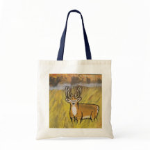 Hjort i Fall Art Tote Bag