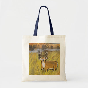Hjort i Fall Art Tote Bag Tygkasse
