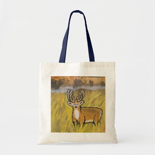 Hjort i Fall Art Tote Bag Tygkasse (Framsidan)