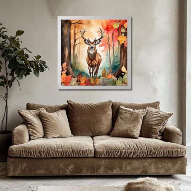 Hjort i Fall Foliage Poster (Skapare uppladdad)