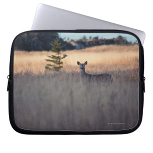 Hjort i fält laptop sleeve