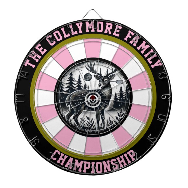 Hjort i Forest Bullseye Art Art Darttavla (Framsidan)