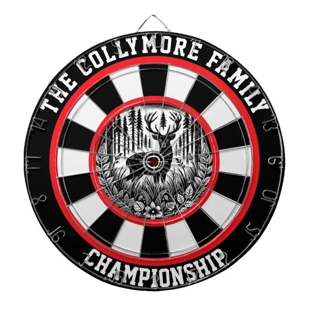 Hjort i Forest Crosshairs Darttavla (Framsidan)