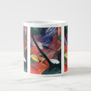Hjort i Forest II av Franz Marc; Reh im Walde Jumbo Mugg