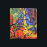 Hjort i Forest II av Franz Marc, Vintage Art Canvastryck<br><div class="desc">Hjorten i Forest II (1914) av Franz Marc är en vintage-uttryck för bra konst-vild-djurmålning. Flera skogskapelser, hjort, ett lager och en baby med fläckar, ljuger ner i en skog som omges av träd. En vacker, ljus, färgstark bakgrund. Om konstnären: Franz Marc (1880-1916) var en tysk uttrycksmålare, en av den tyska...</div>