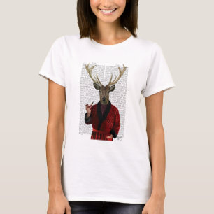 Hjort i Jacka för rökning T Shirt