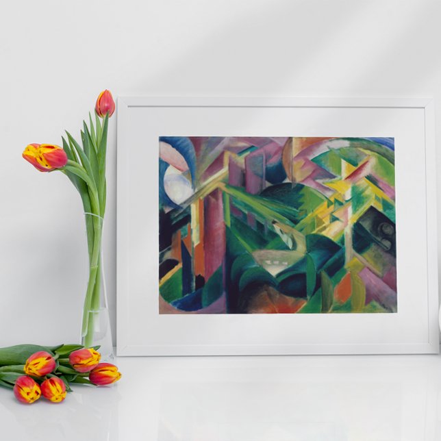 Hjort i klosterträdgården av Franz Marc Poster (Skapare uppladdad)