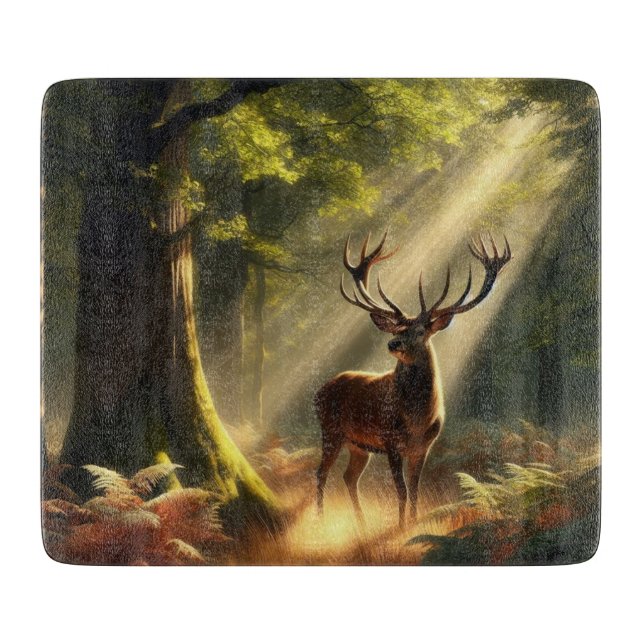 Hjort i morgonskogen (Framsidan)