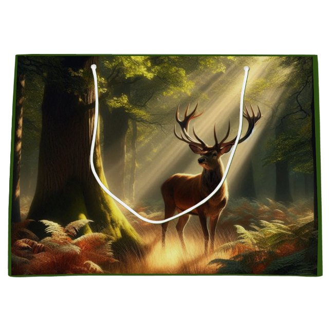 Hjort i morgonskogen (Framsidan)