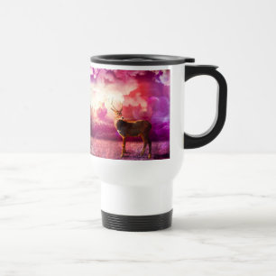Hjort i Rosa moln Mugg