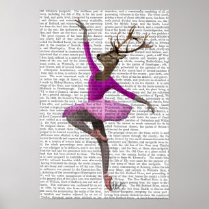 HJORT i ROSA Poster
