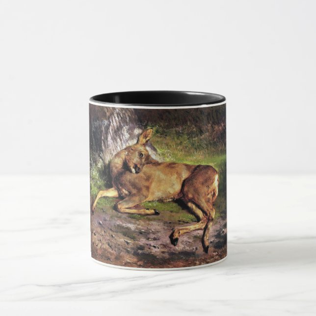 Hjort i skogen (av Rosa Bonheur) Mugg (Center)