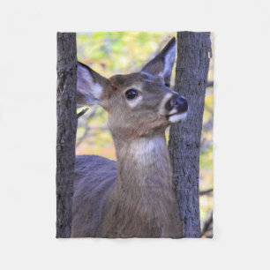 HJORT i SKOGEN Fleecefilt