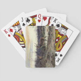 Hjort i skogen i Fontainebleau (Rosa Bonheur) Casinokort