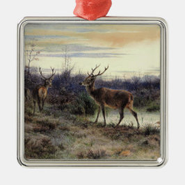 Hjort i skogen i Fontainebleau (Rosa Bonheur) Julgransprydnad Metall