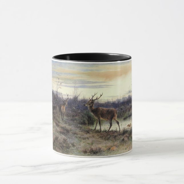 Hjort i skogen i Fontainebleau (Rosa Bonheur) Mugg (Center)