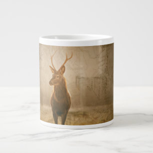 Hjort i skogen jumbo mugg