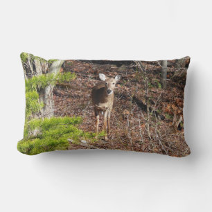 Hjort i Skogen naturfotografi Lumbarkudde