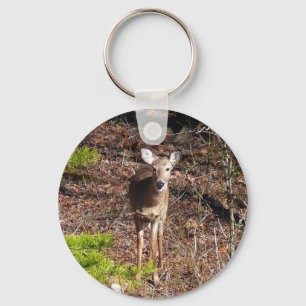 Hjort i Skogen naturfotografi Nyckelring