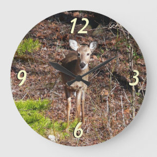 Hjort i Skogen naturfotografi Stor Klocka