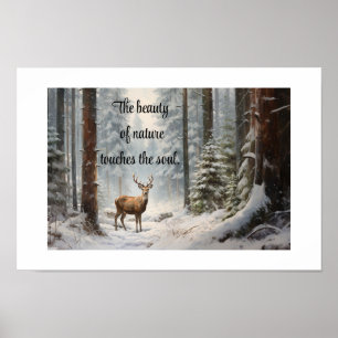 Hjort i Skogen-utskrift, Poster värde (projektions