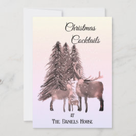 Hjort i Snö, Party i julklapp Inbjudningar