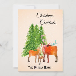 Hjort i Snö, Party i julklapp Inbjudningar