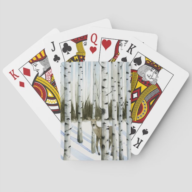 Hjort i Snowfall Casinokort (Baksidan)