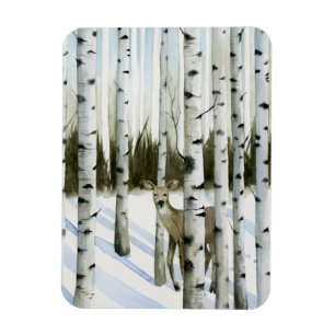 Hjort i Snowfall Magnet