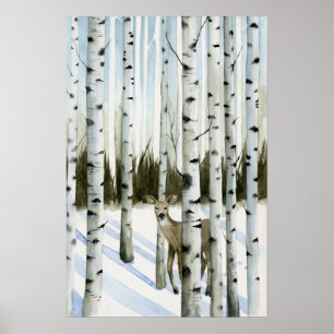 Hjort i Snowfall Poster