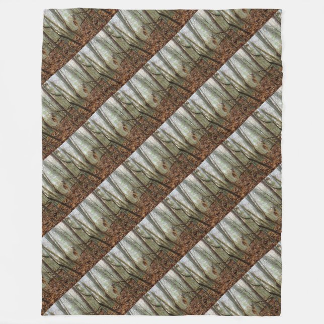 HJORT i TRÄD Fleecefilt (Framsidan)