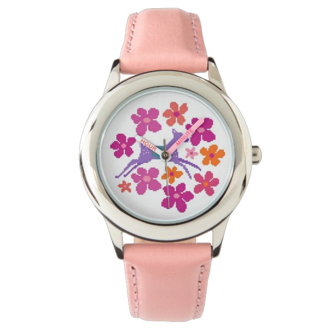 Hjort i Wildblomme eWatch Watch Watch Armbandsur (Framsida)