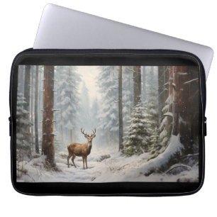 Hjort in Winter Electronics Bag Laptop Fodral
