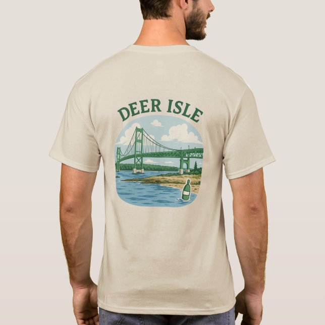 Hjort Isle Maine T-Shirt (Baksida)
