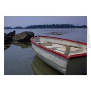 Hjort Isle Row Boat Hälsningskort