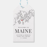 Hjort Isle Välkommen till Maine Wedding Favor