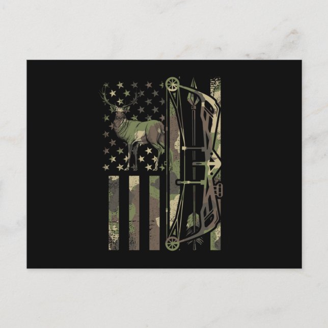 Hjort jakt på buggar inbjudan vykort (Framsida)