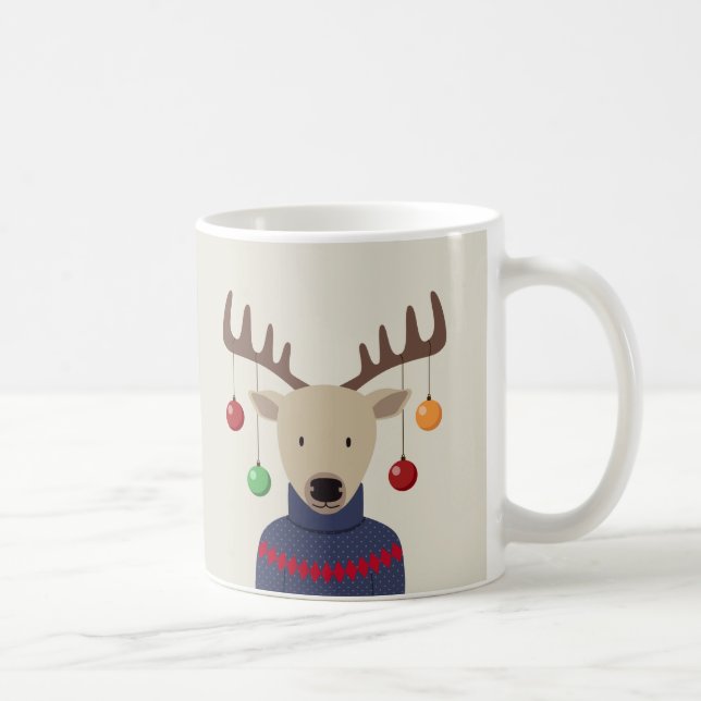 Hjort jul kaffemugg (Höger)