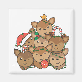 Hjort Julgran Ljuskjulmagnet Magnet