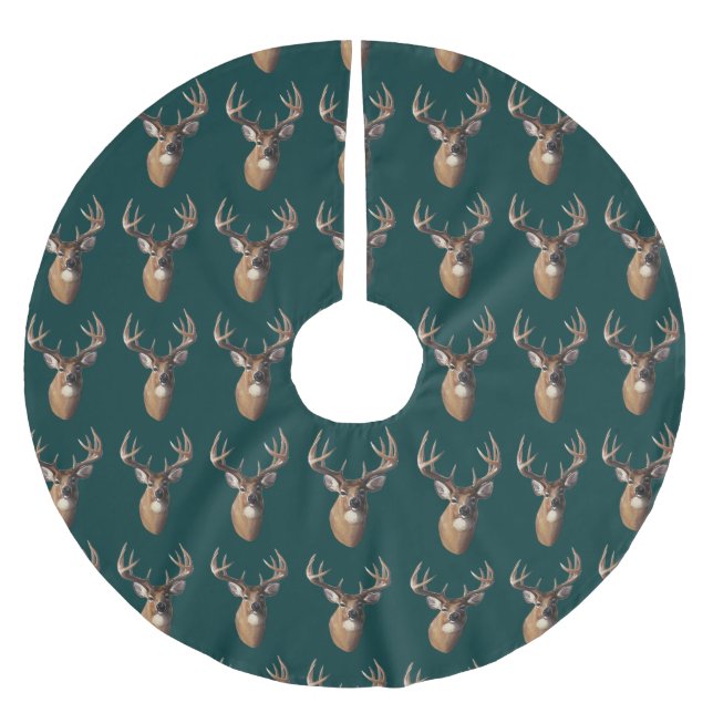 Hjort Julgran Skirt Julgransmatta Borstad Polyester (Framsidan)