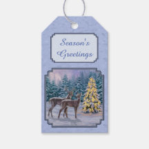 Hjort & Julgran Winter Blue