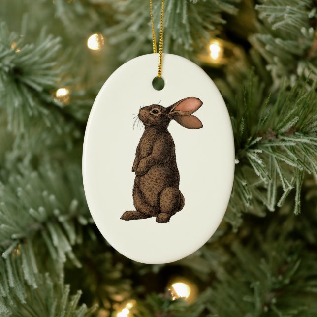 Hjort Julgransprydnad Keramik (Träd)