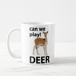 Hjort Kan vi spela upp Cute Hjort Kaffemugg