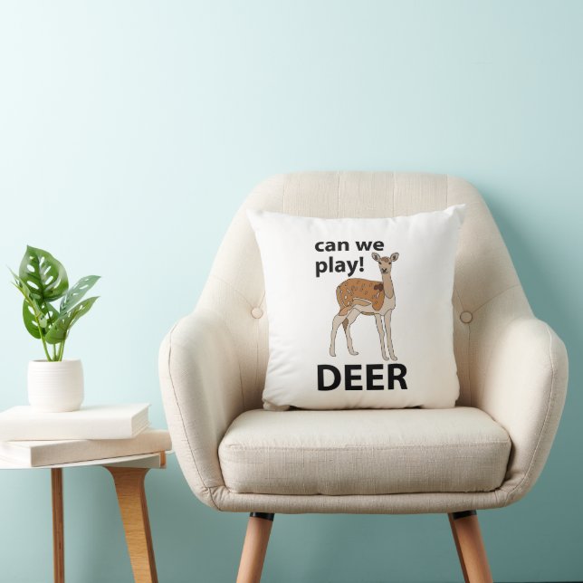 Hjort Kan vi spela upp Cute Hjort Kudde (Stol)
