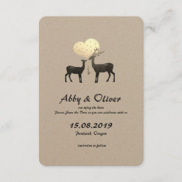 Hjort Kärlek Woodland Hjort Spara datum Datumet