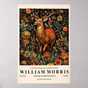 Hjort Konsttryck William Morris stil, Botanisk Poster