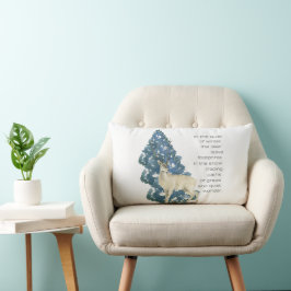 Hjort Lämna fotavtryck i Snö Lumbarkudde