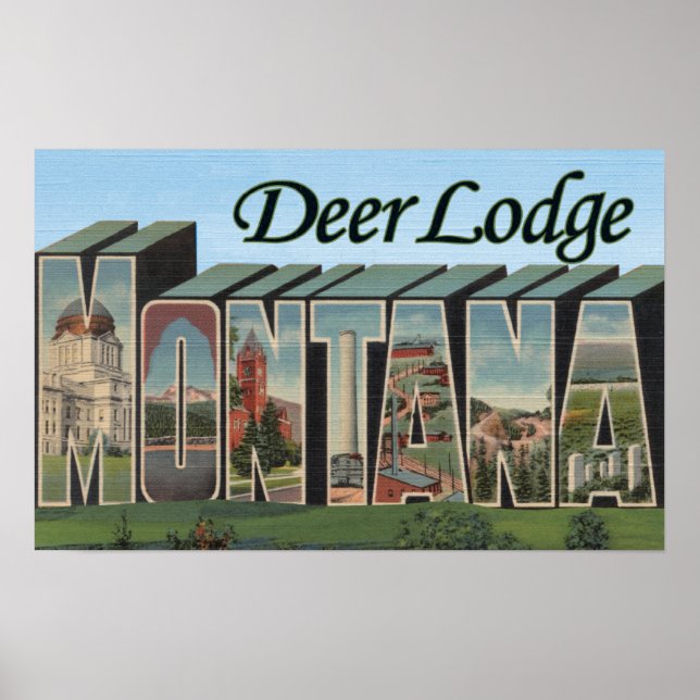 Hjort Lodge, Montana - Stora Brev Scenes Poster (Framsidan)