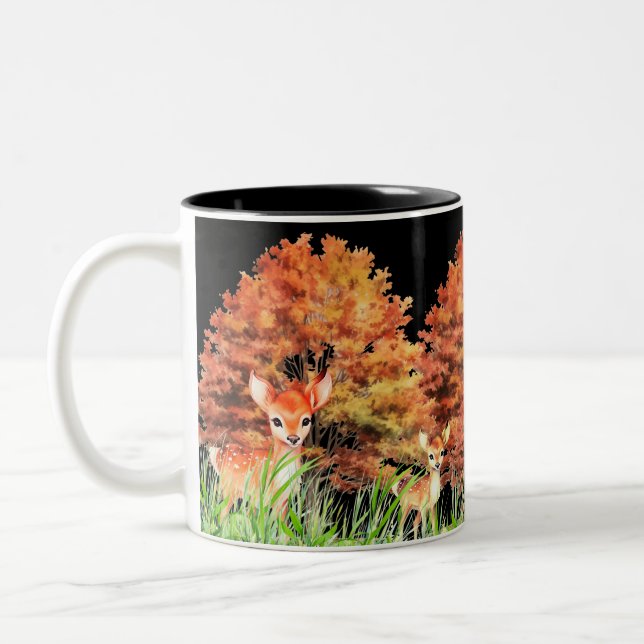 Hjort Lovers Mug Två-Tonad Mugg (Vänster)