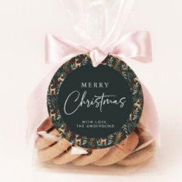 Hjort Märkre Märkre Scandi Helgdag Nordic Gåvor Etiketter